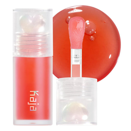 Kaja Juicy Glass Lip Plumping Oil | 02 Raspberry Refresher | Hydrating, Feel Plumped and Lightweight with Vitamin Tree Fruit Oil, Vegan, Cruelty-Free, Clear Tint Stain Shine Gloss Plumper