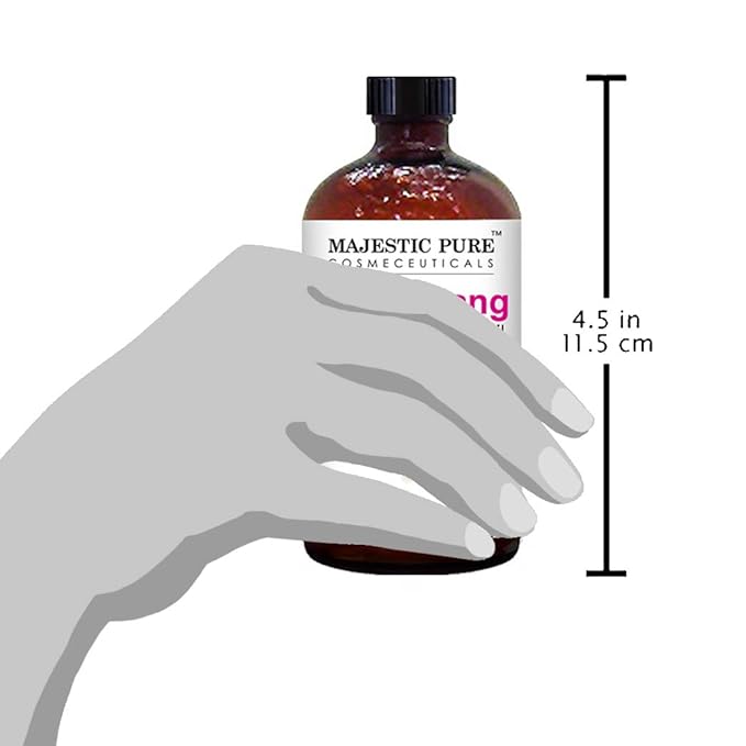 MAJESTIC PURE Ylang Ylang Essential Oil | 100% Pure and Natural Ylang Ylang Oil | Premium Grade Essential Oils for Hair Care, Home Diffusers, Skin, Aromatherapy, Massage and Humidifiers | 4 Fl Oz
