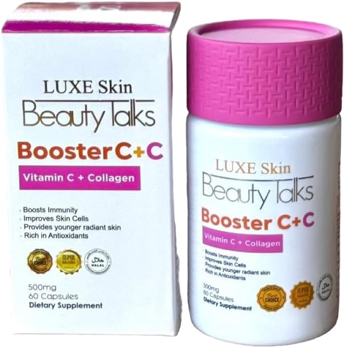 Luxe Skin Beauty Talks Booster C +C Vitamin C + Collagen, 60 Capsules