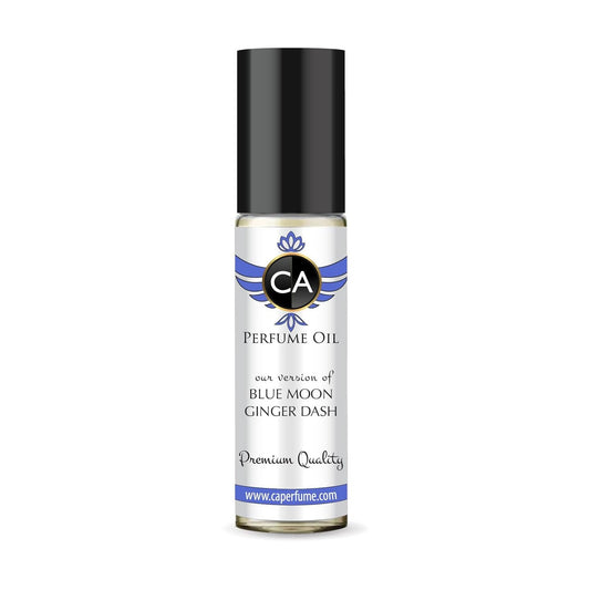 CA Perfume Impression of Blue Moon Ginger Dash Unisex Fragrance Oil a fragrance Scent Long Lasting Perfumes for Women & Men Travel Size TSA Ready Mini Parfum Body Oil Roll-on 0.33 Fl Oz 10ml