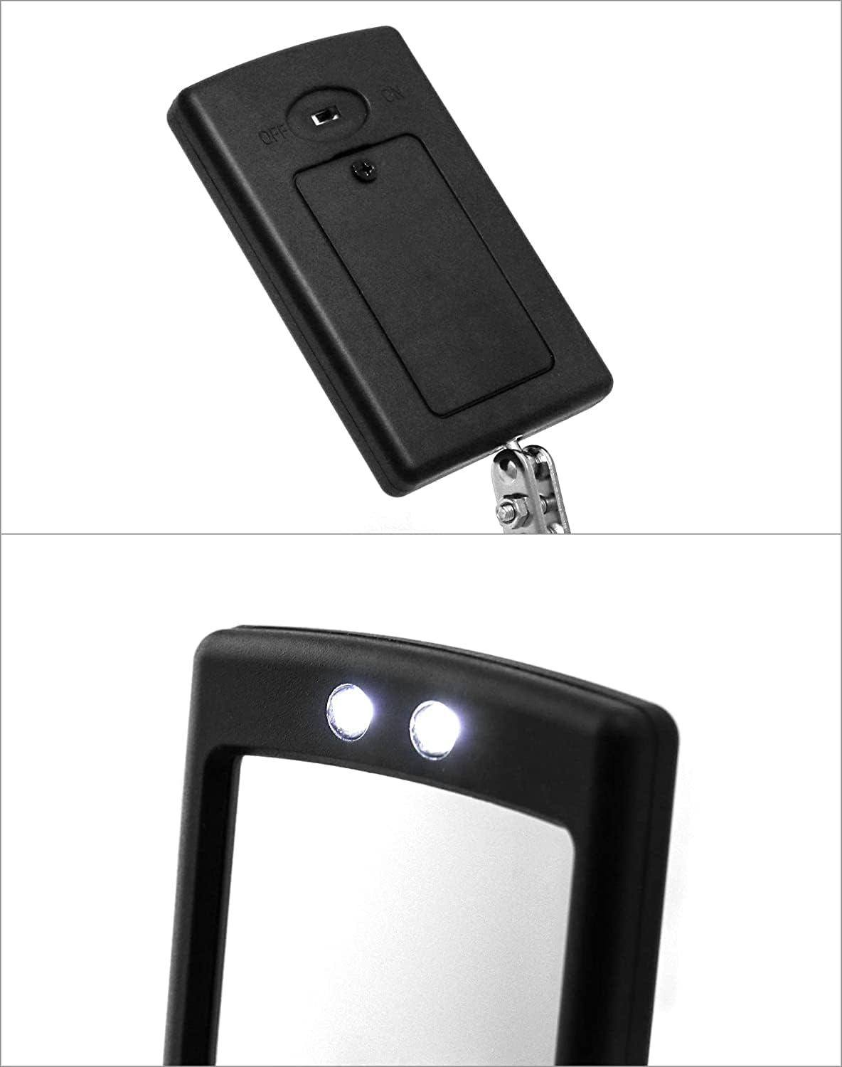 Home Inspection Mirror Flexible with Light telescoping led Stainless Replacement 360 Swivel for Extra Viewing，Present for Christmas, Birthday Father's Day Everyday Carry