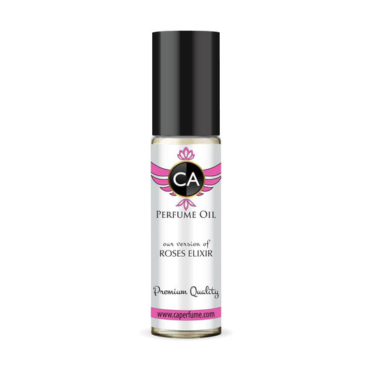 CA Perfume Impression of Roses Elixir for Women Fragrance Oil Floral Fruity Scent Long Lasting Perfumes for Women Travel Size TSA Ready Mini Parfum Body Oil Roll-on 0.33 Fl Oz 10ml