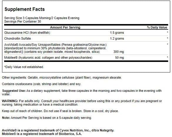 Swanson LS SIG Joint Form W/HYALURONIC 150 CAPS