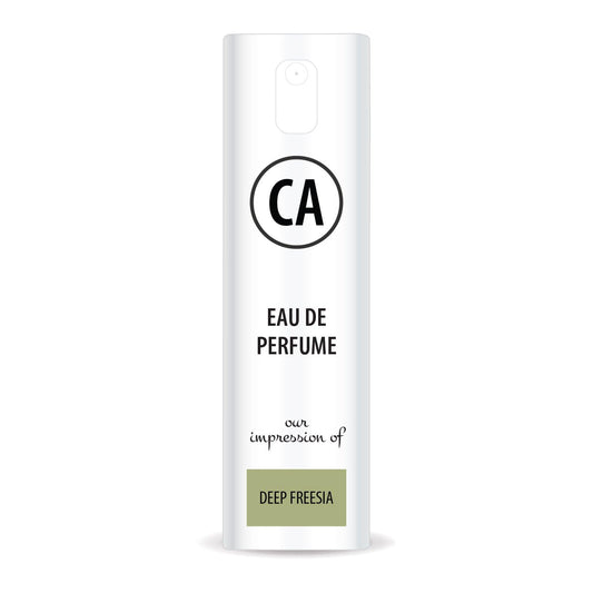 CA Perfume Impression of Deep Freesia for Women Eau De Parfum Floral Scent Long Lasting Perfumes for Women Travel Size TSA Ready for Day and Night Wear 0.33 Fl Oz 10ml
