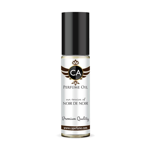 CA Perfume Impression of Noir De Noir Unisex Eau De Parfum Chypre Scent Long Lasting Unisex Fragrance Travel Size TSA Ready for Day and Night Wear 0.33 Fl Oz 10ml