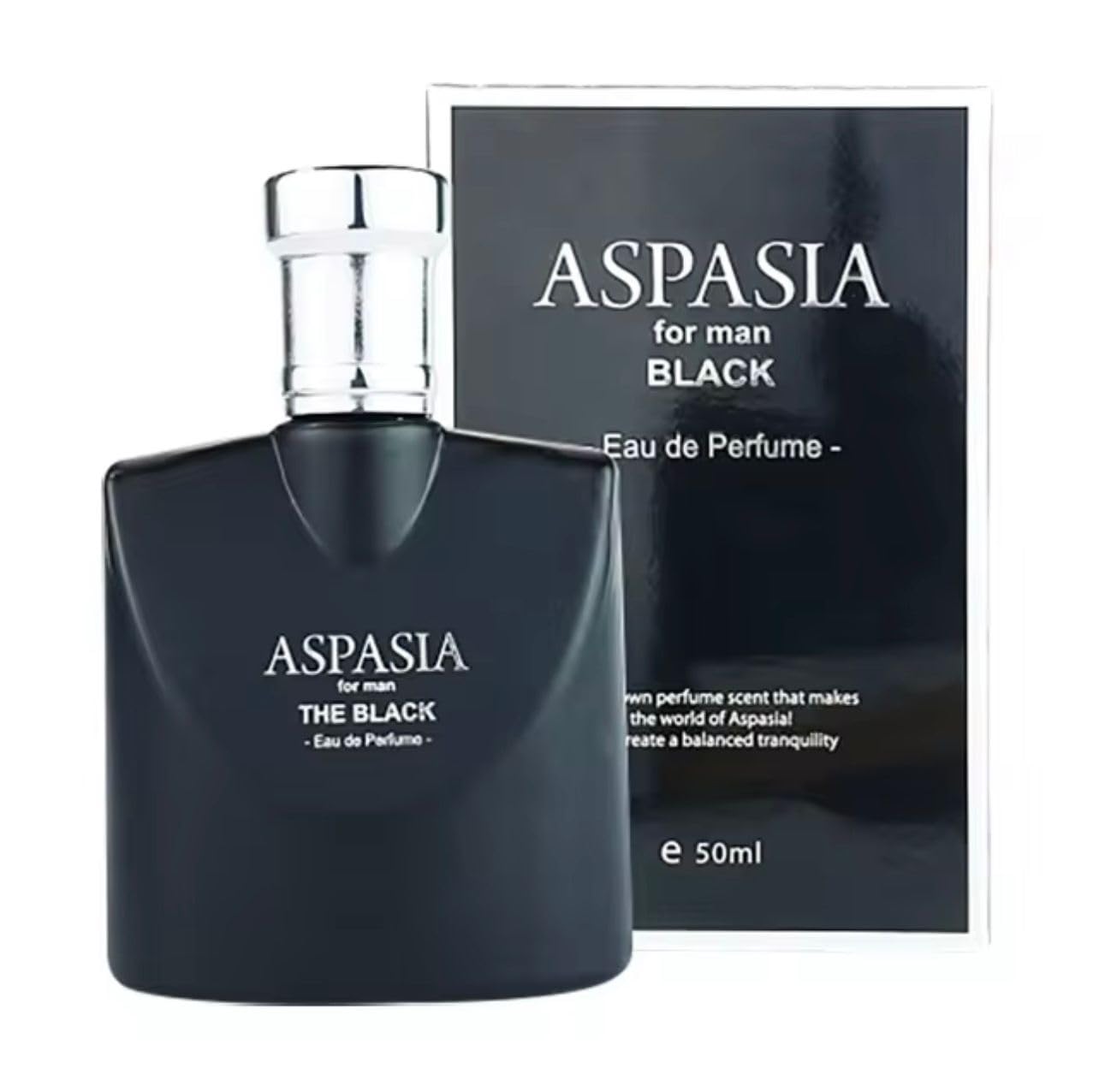 ASPASIA for man The Black Perfume - Eau De Parfum for Men's - Men's fragrance - Perfume for Masculine elegance - Sweet fragrance - 50 ml Made in Korea