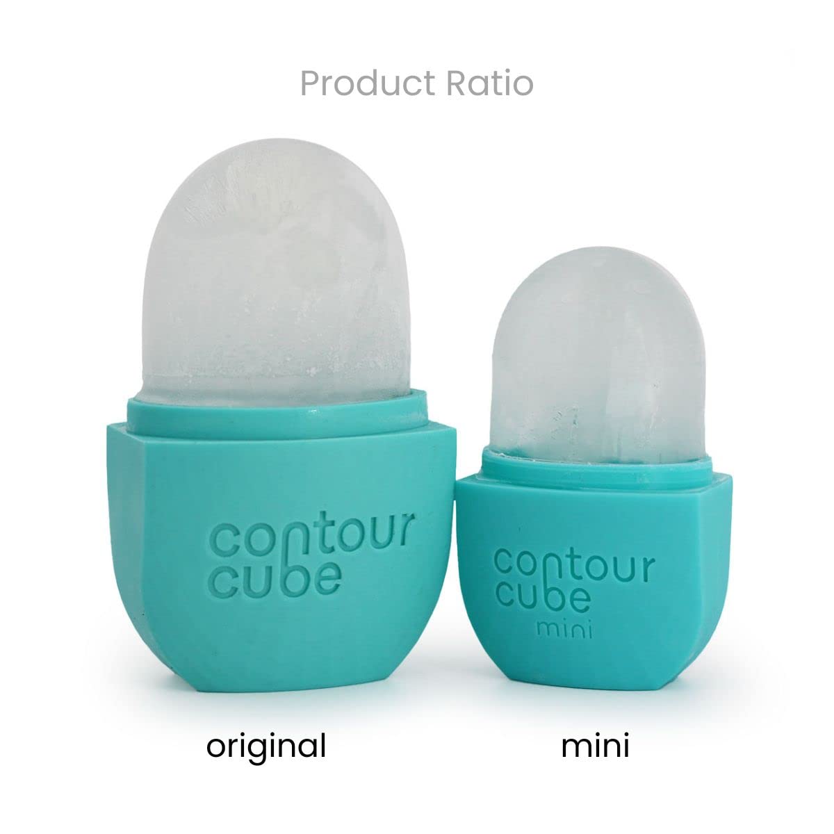 Contour Cube Mini - Revolutionary Ice Roller for Sculpting & De-Puffing - Face Ice Roller & Massager - Ice Mold for Face - Compact Skin Care Tools for Daily Skincare & Travel - Mint