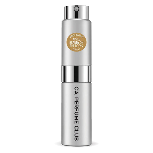 CA Perfume Impression of Apple Brandy On The Rocks for Women and Men Aromatic Fruity Scent Long Lasting Unisex Fragrance Eau De Parfum Travel Size Refillable Atomizer Spray 0.27 Fl Oz 8ml