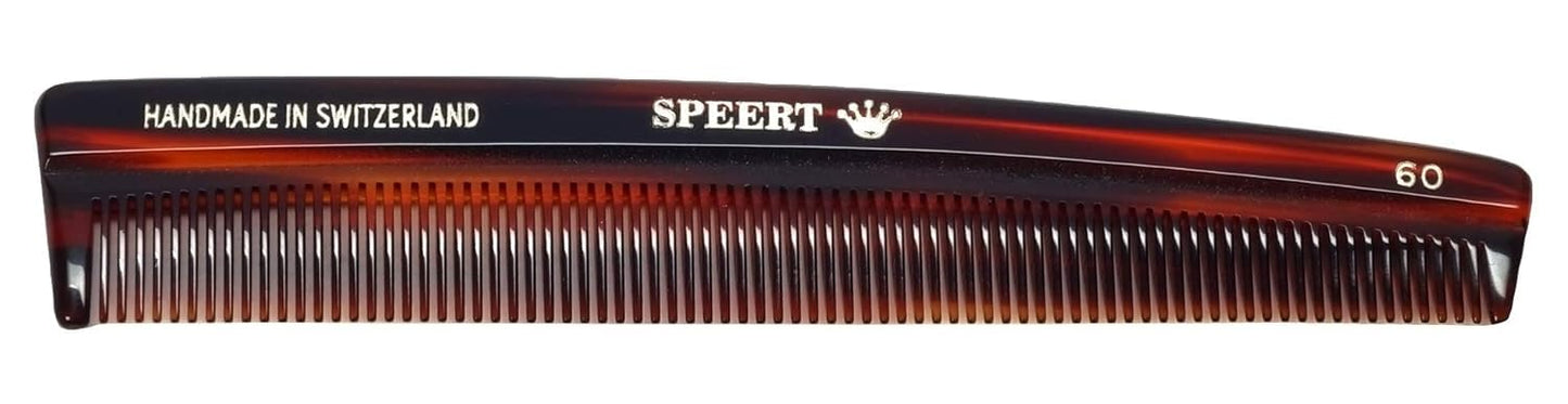 #60 Handmade Narrow Tooth Comb Tortoise Havana Acetate Fine Straight Thin Detangling Parting Grooming Teasing Hair Styling Hairdresser Barber Hairdressing Wet Dry Pocket Travel Women Men Kids