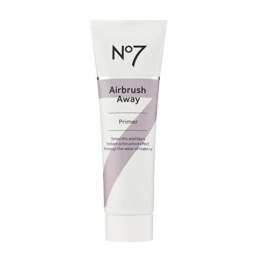 No7 Airbrush Away Face Primer - Hydrating Makeup Primer with Hyaluronic Acid - Helps to Smooth the Appearance of Fine Lines & Wrinkles for Seamless Makeup Application (30ml)