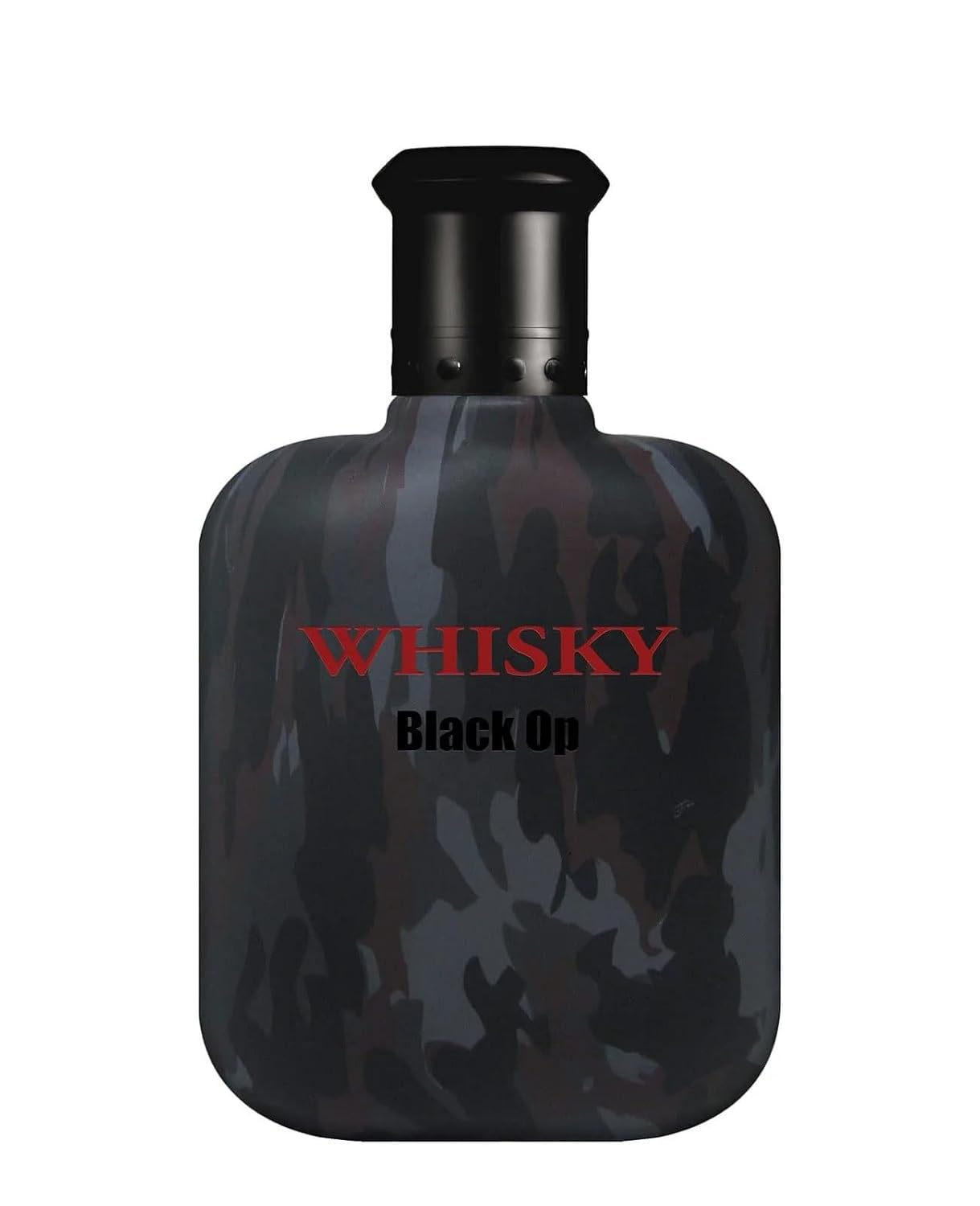 WHISKY BLACK OP Eau de Toilette for Men – Bold and Mysterious Scent with Apple, Pepper and Patchouli – For the Fearless Man – Camouflage Bottle – Made in France by EVAFLORPARIS – 3.4 Fl Oz