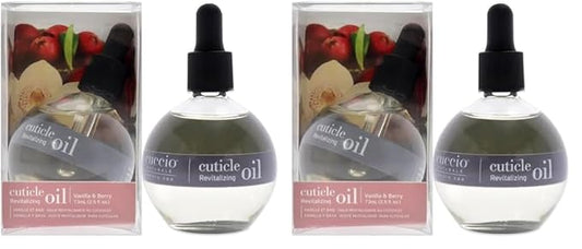 Cuccio Naturale Cuticle Oil - Vanilla & Berry Revitalizing Hydrator - Repair Skin & Nails - Paraben & Cruelty-Free - 2.5 Oz (Pack of 2)
