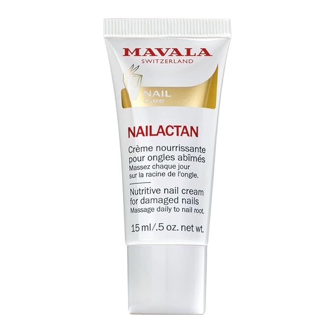 Mavala Nutritive Nail Cream Nailactan for Damaged Nails | Nail Care with Restorative Ingredients for Longer, Healthier Nails | Nail Strengthener + Hardener | 0.5 oz
