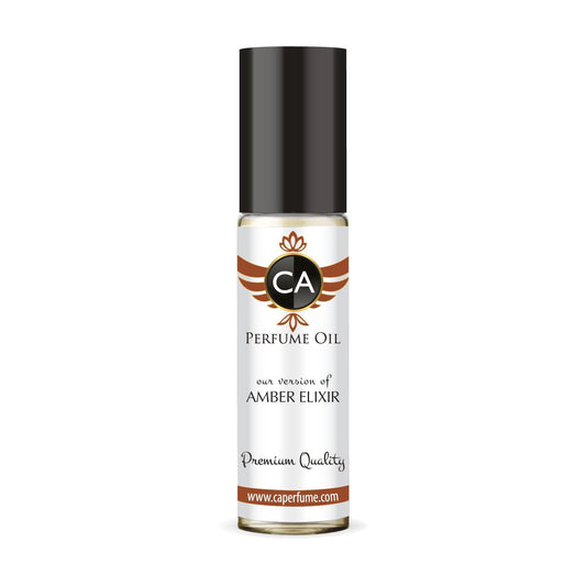CA Perfume Impression of Amber Elixir for Women Fragrance Oil Amber Scent Long Lasting Perfumes for Women Travel Size TSA Ready Mini Parfum Body Oil Roll-on 0.33 Fl Oz 10ml