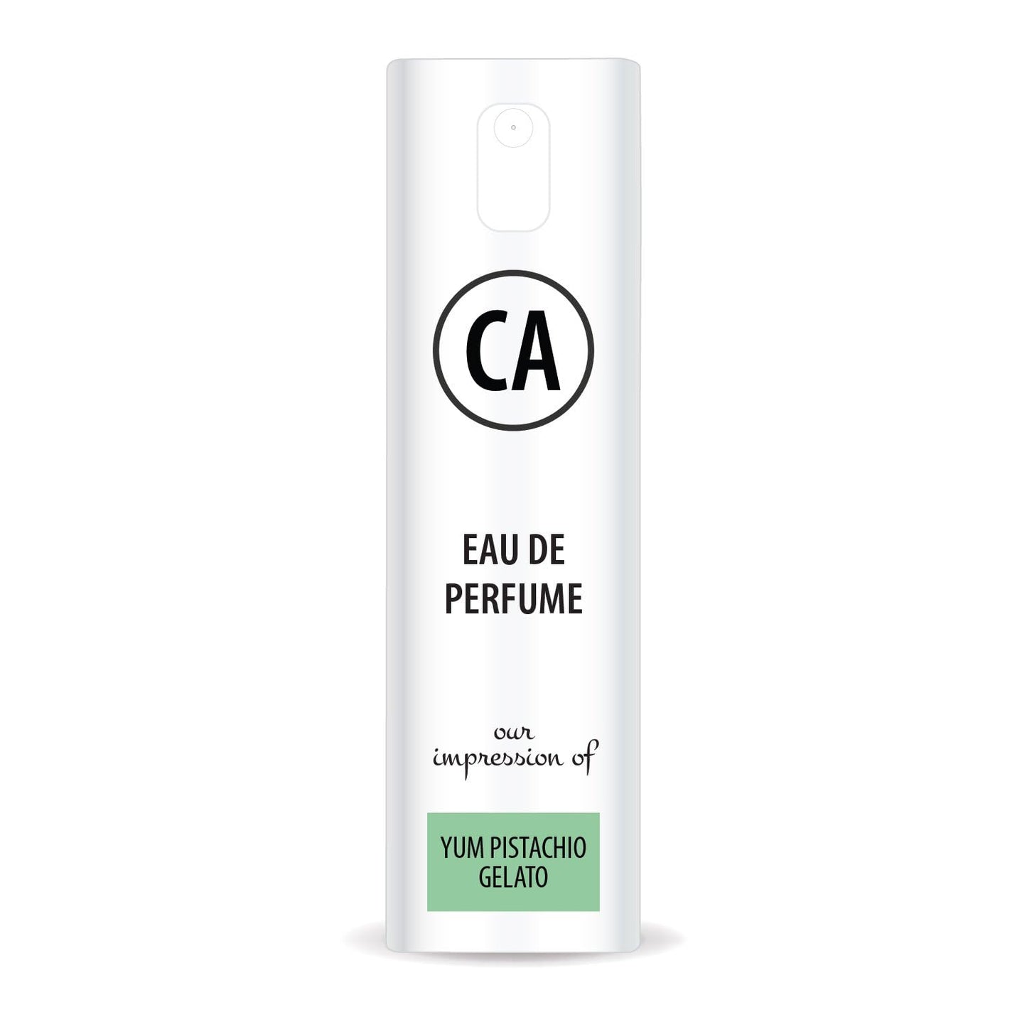 CA Perfume Impression of Yum Pistachio Gelato Unisex Eau De Parfum Gourmand Scent Long Lasting Unisex Fragrance Travel Size TSA Ready for Day and Night Wear 0.33 Fl Oz 10ml