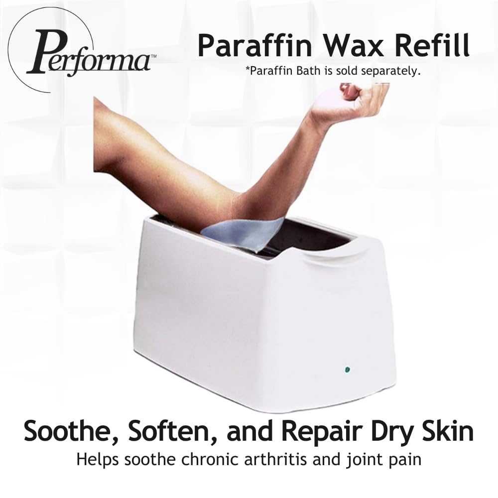 Performa Paraffin Wax Refill, 1 Pound Lavender Scented Blocks, Case of 36, Paraffin Bath Wax, Medical Grade Parraffin Wax for Paraffin Bath, Wax Refill for Wax Bath, Good for Hands & Feet