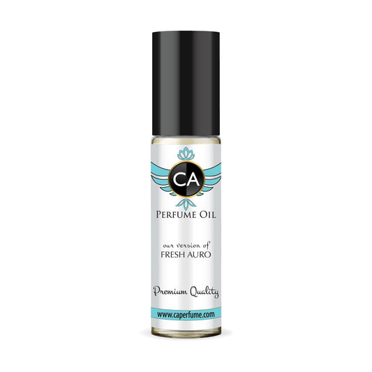 CA Perfume Originals Fresh Aura Unisex Fragrance Oil Aromatic Aquatic Scent Long Lasting Perfumes for Women & Men Travel Size TSA Ready Mini Parfum Body Oil Roll-on 0.33 Fl Oz 10ml