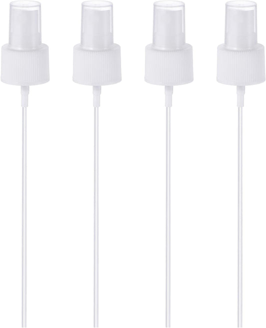 PATIKIL Spray Bottle Top, 4 Pack Sprayer Replacement Pump Plastic for Essential Oil Bottles, White