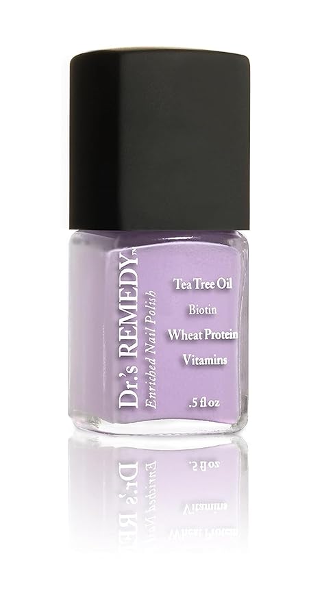 Dr’s Remedy 4 Pack Nail Polish Treatment, COMEBACK Collection, Non Toxic and Organic All Natural Enriched Nail Strengthener - BALANCING Biotin Gummies/TOTAL Two-in-One/LYRICAL Lilac/SERENITY Sage