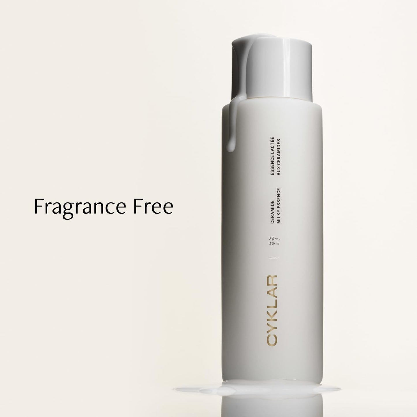 CYKLAR Ceramide Milky Essence – Unscented Body Lotion for Dry, Sensitive Skin – Lightweight Hydrating Ceramide Moisturizer for Skin Barrier with Polyglutamic Acid & Hydroxyethyl Urea - 8 fl oz