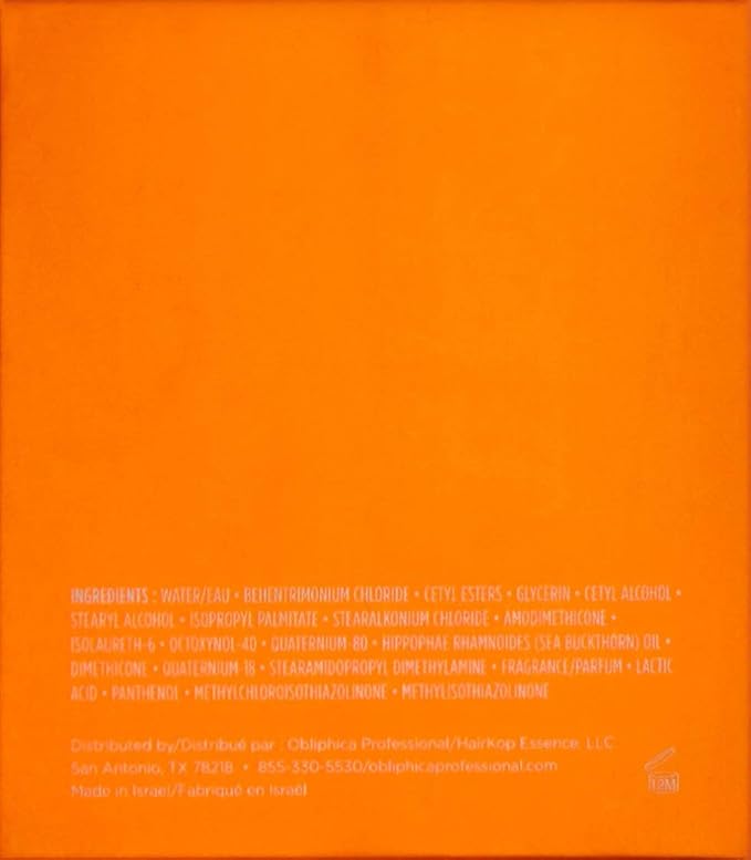 Obliphica Seaberry Hair Mask - Deep Conditioning Hydrating Treatment for Dry and Damaged Hair - Fine, Frizzy, and Color-Treated Hair - 1.05 Pound (Pack of 1)