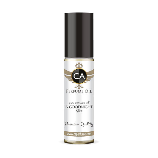 CA Perfume Impression of A Goodnight Kiss for Women Fragrance Oil Amber Floral Scent Long Lasting Perfumes for Women Travel Size TSA Ready Mini Parfum Body Oil Roll-on 0.33 Fl Oz 10ml