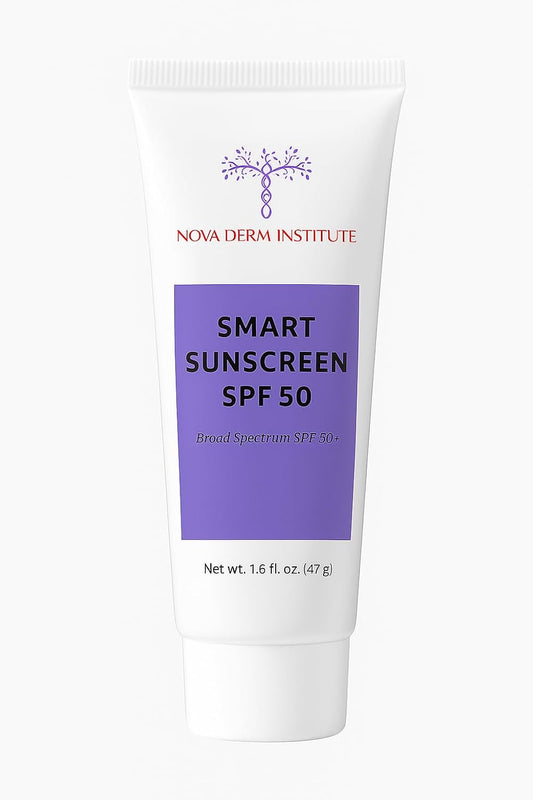 Mineral Sunscreen SPF 50 Face & Body Clear Sunscreen for Face Zinc Oil-Free Non-Comedogenic Sensitive Skin Sunblock Men & Women Broad Spectrum – Nova Derm Institute (1 fl oz)