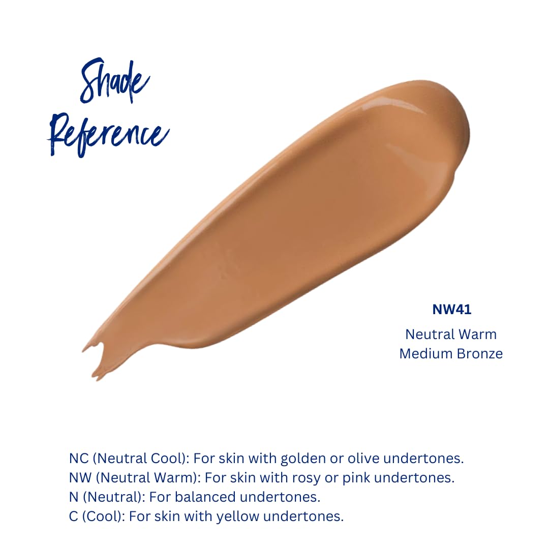 Best Bronze Bombshell Body Makeup - Tattoo Cover Up Makeup & Body Foundation Waterproof - Tattoo Concealer Waterproof for Scars, Varicose Veins Cover Up & Leg Foundation (NW41 Medium Bronze)