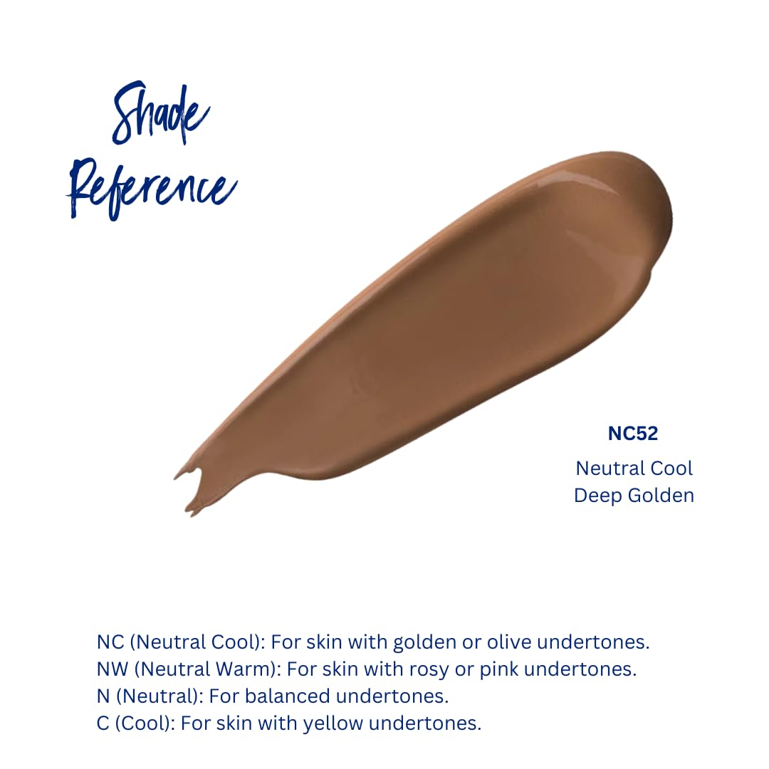 Best Bronze Bombshell Body Makeup - Tattoo Cover Up Makeup & Body Foundation Waterproof - Tattoo Concealer Waterproof for Scars, Varicose Veins Cover Up & Leg Foundation (NC52 Deep Golden)