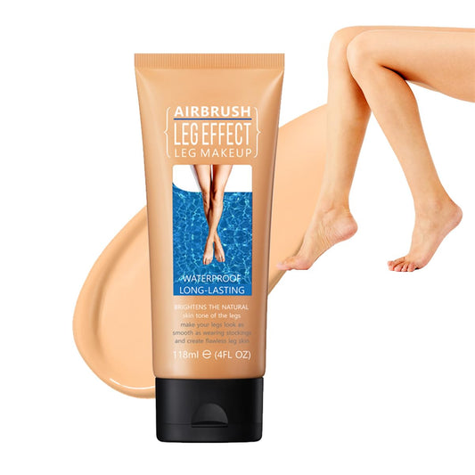 Leg Makeup for Women,4 Oz Leg Makeup Waterproof No Transfer-Easy Application,Flawless and Long Lasting,Legs Vein Cover up Lotion,Body Scar Cover up Lotion,Legs Concealer (Medium Glow, 1 Pcs)