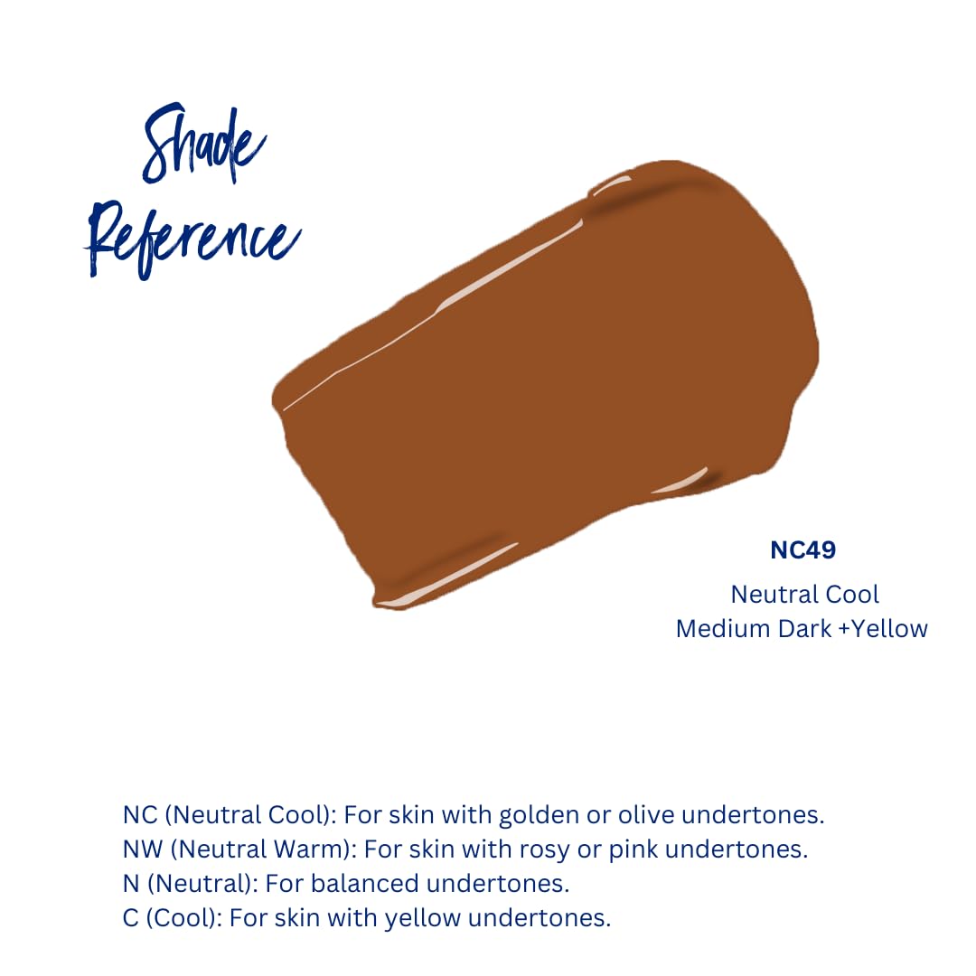 Best Bronze Bombshell Body Makeup - Tattoo Cover Up Makeup & Body Foundation Waterproof - Tattoo Concealer Waterproof for Scars, Varicose Veins Cover Up & Leg Foundation (NC49 Tan Glow)