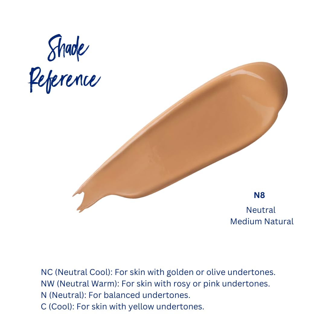 Best Bronze Bombshell Body Makeup - Tattoo Cover Up Makeup & Body Foundation Waterproof - Tattoo Concealer Waterproof for Scars, Varicose Veins Cover Up & Leg Foundation (N8 Medium Natural)