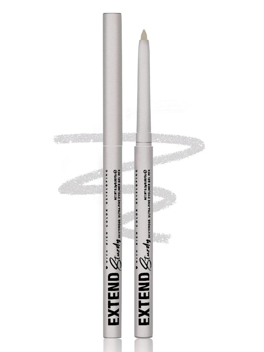 Silver Gel Glitter Eyeliner Pencil, Metallic Waterproof Smudge-Proof Creamy Retractable Smooth Eye Liner pencil, Hypoallergenic Long Lasting Eyeliner Brightener Pen Crayon Eye Makeup Gift for Women#02