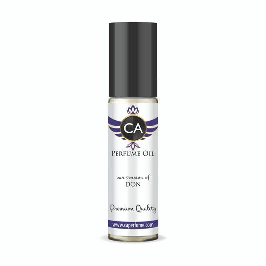 CA Perfume Impression of Don Unisex Fragrance Oil Amber Fougere Scent Long Lasting Perfumes for Women & Men Travel Size TSA Ready Mini Parfum Body Oil Roll-on 0.33 Fl Oz 10ml