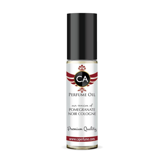 CA Perfume Impression of Jo M Pomegranate Noir Cologne For Women & Men Replica Fragrance Body Oil Dupes Alcohol-Free Grand Quality Travel Size Roll-On 0.3 Fl Oz/10ml