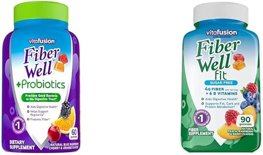 Vitafusion Fiber Well + Probiotics 60 90 Count