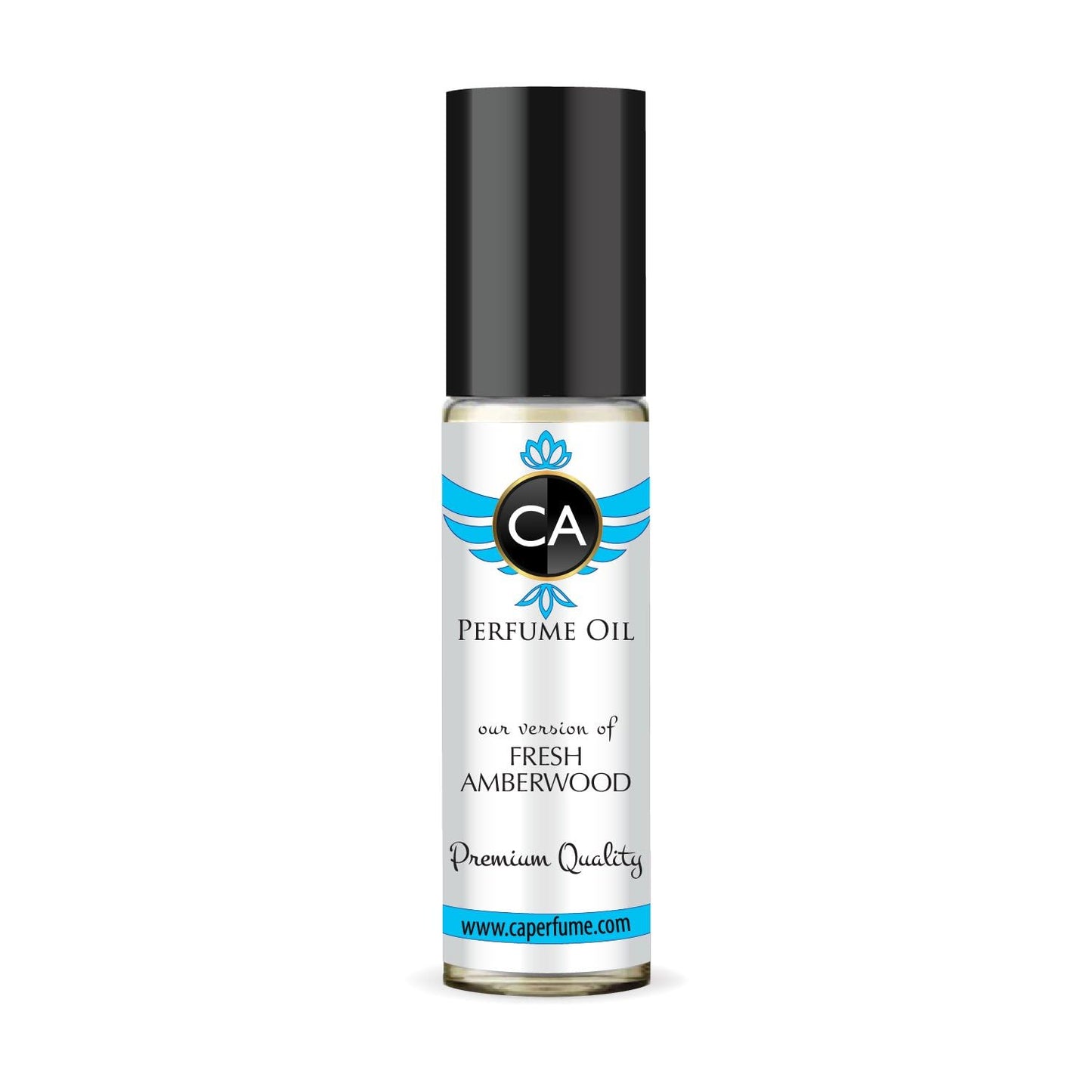 CA Perfume Originals Fresh Amberwood Unisex Fragrance Oil Amber Woody Scent Long Lasting Perfumes for Women & Men Travel Size TSA Ready Mini Parfum Body Oil Roll-on 0.33 Fl Oz 10ml