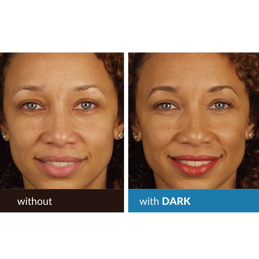 Serious Skincare BELLA ROSE PRO-MINERALS Loose Mineral Powder Makeup Foundation SPF 15 + Goat Hair Application Brush – Sheer to Full Coverage – Luminous Matte Finish – Men and Women - .50 oz   (Dark)