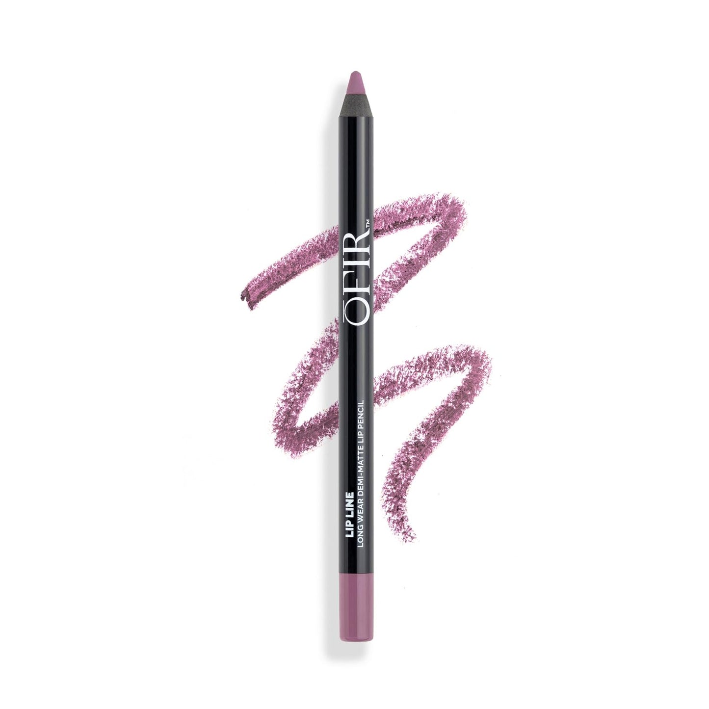 OFIR Longwear Demi-Matte Lip Pencil | Smudge-Proof, Easy Glide, Hydrating, Long-Lasting Color | Go There! - Muted Purple Lip Liner Pencil | 0.042 OZ