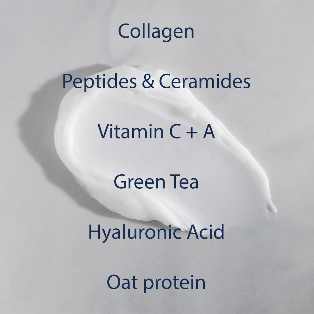 NAELI Face Moisturizer with SPF 30, Anti Aging Collagen & Peptide Cream, Reduces Wrinkles - Lightweight Skin Hydration with Hyaluronic Acid, Paraben Free & Non-Comedogenic Sunscreen, 3.4 oz