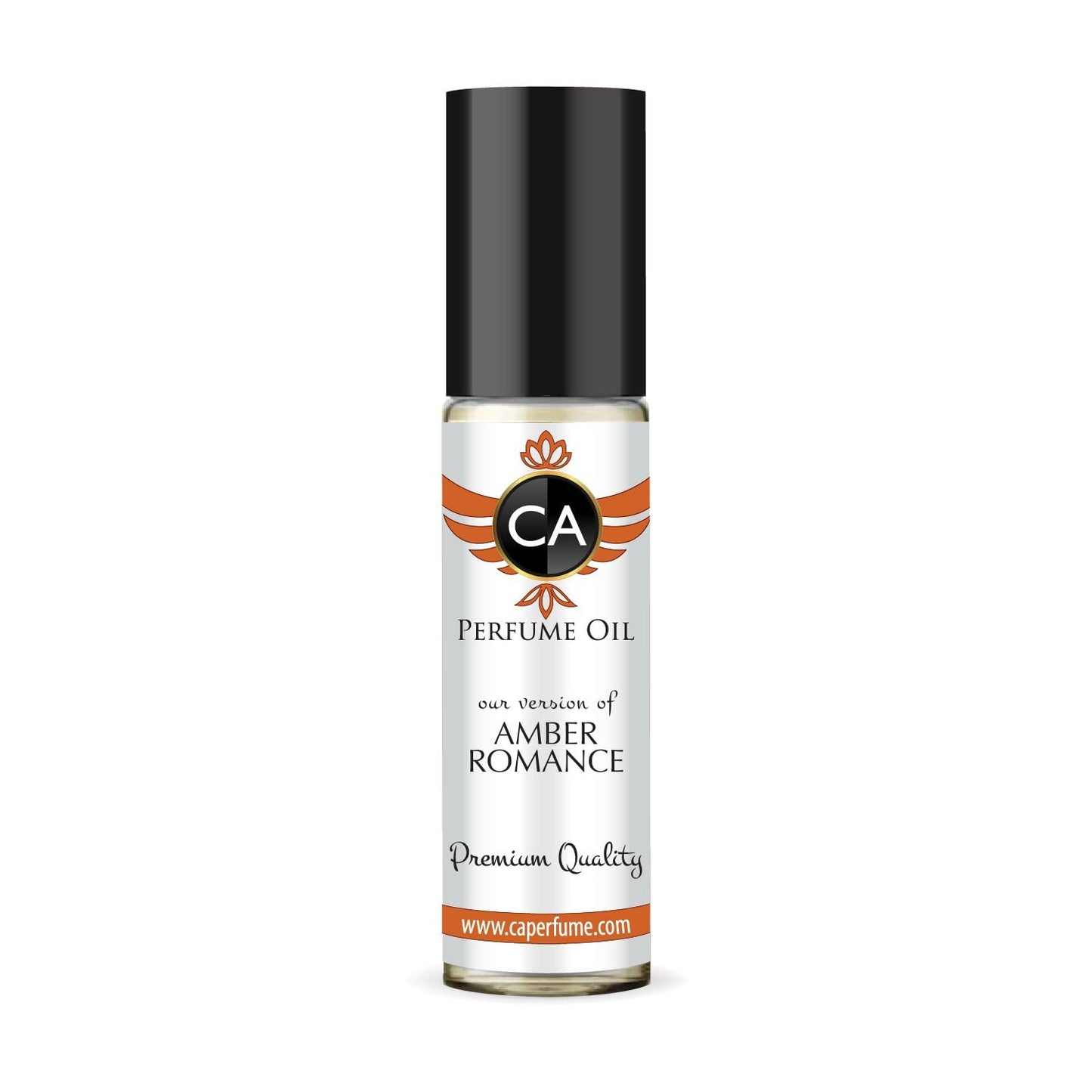 CA Perfume Impression of Amber Romance Unisex Fragrance Oil Amber Scent Long Lasting Perfumes for Women & Men Travel Size TSA Ready Mini Parfum Body Oil Roll-on 0.33 Fl Oz 10ml