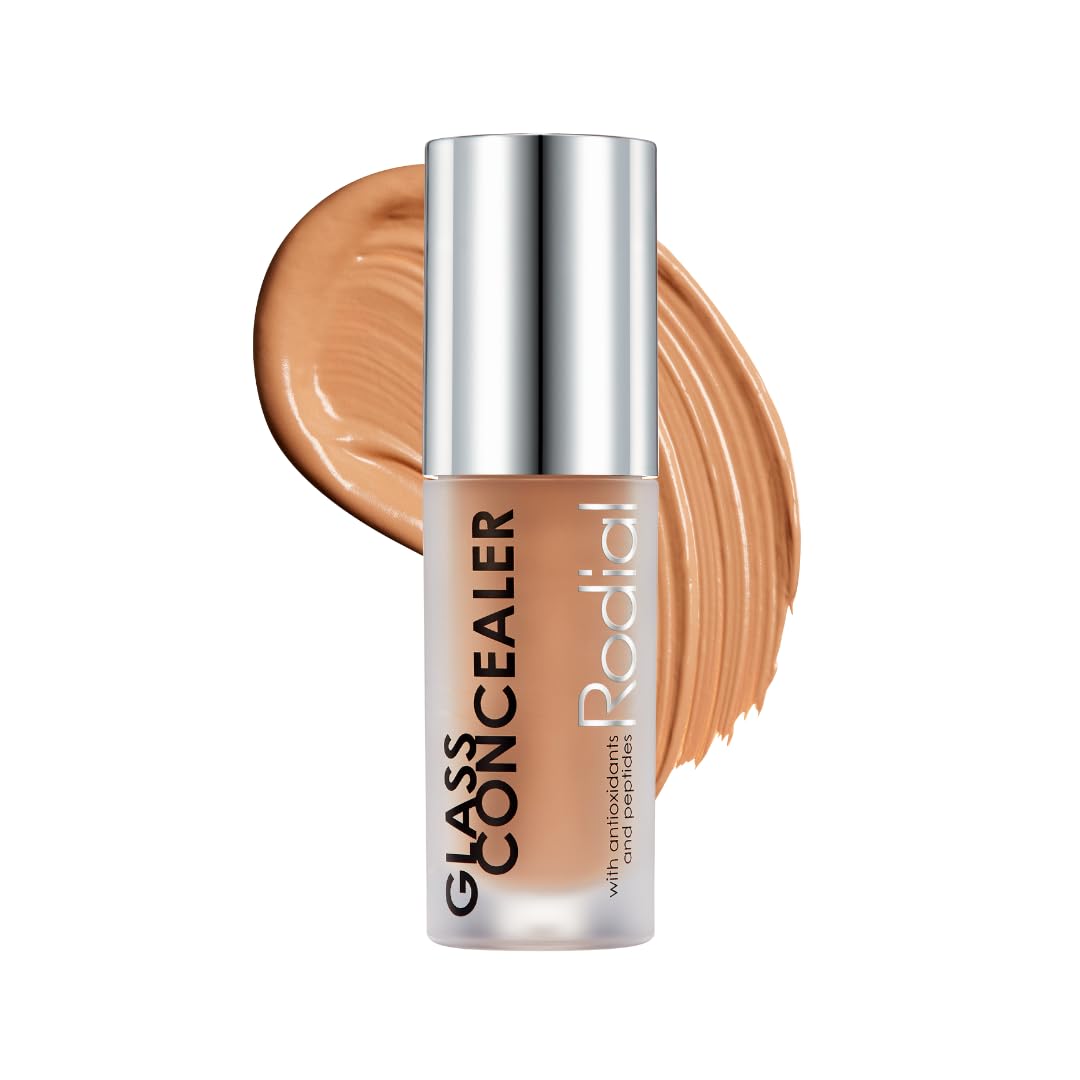 Rodial Glass Concealer Shade 3 - Luminous, Full-Coverage Cream with Peptides and Antioxidants for Flawless Skin, 0.1 fl. oz.