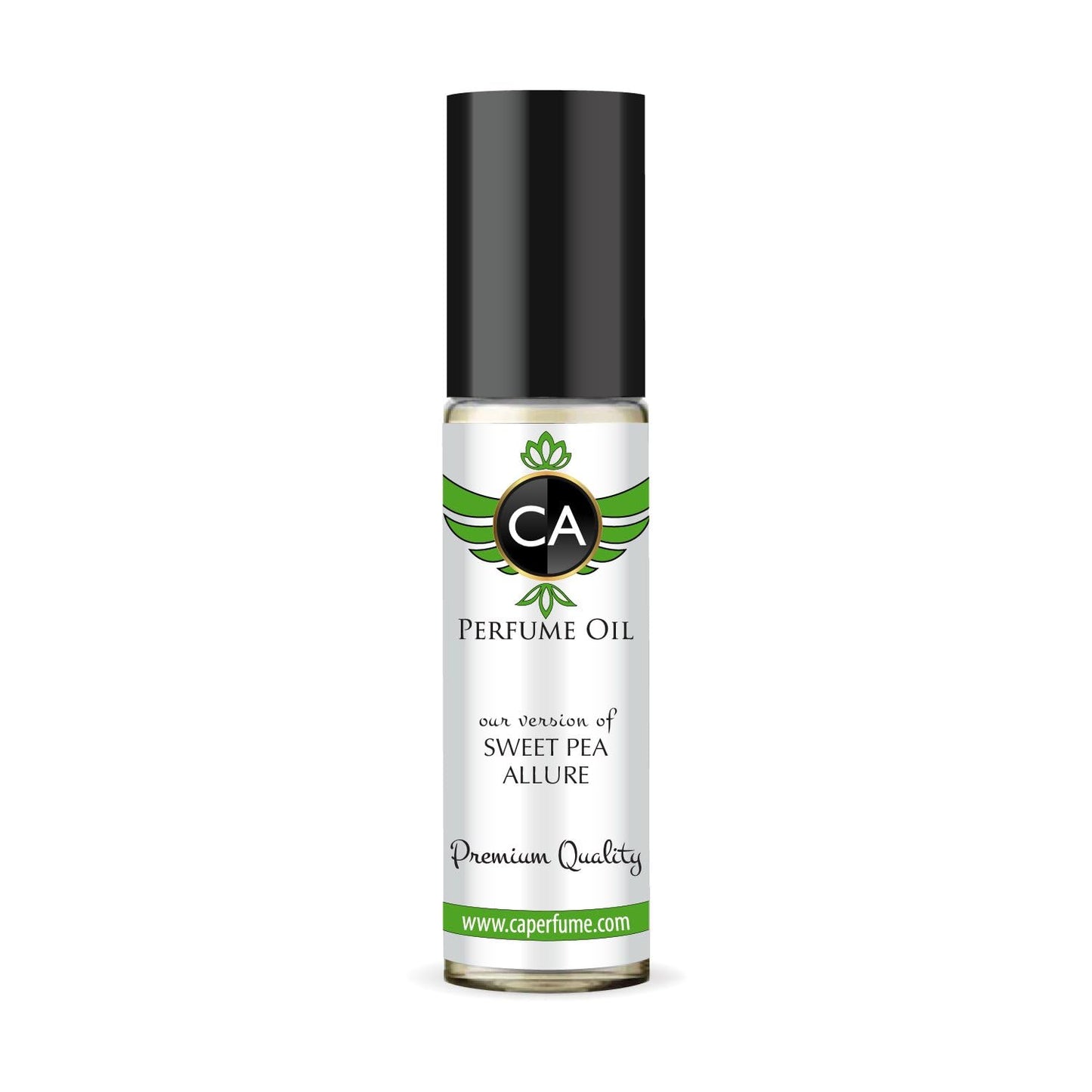 CA Perfume Originals Sweet Pea Allure Unisex Fragrance Oil Green Scent Long Lasting Perfumes for Women & Men Travel Size TSA Ready Mini Parfum Body Oil Roll-on 0.33 Fl Oz 10ml