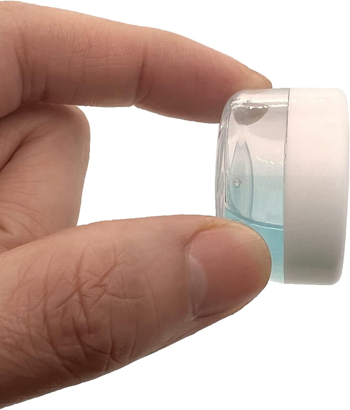 30 Pcs Sample Containers, 10 Gram Mini Sample Jars for Cosmetic, Eye shadow, Multi color Lid