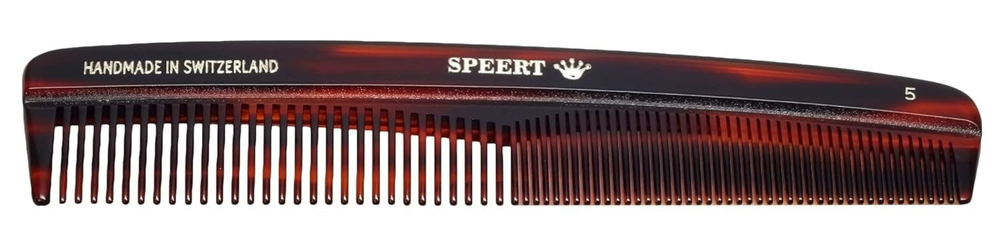 #5 Handmade Wide Narrow Tooth Comb Tortoise Havana Acetate Thick Coarse Curly Thin Fine Straight Hair Detangling Parting Grooming Teasing Styling Hairdresser Barber Hairdressing Wet Dry Pocket