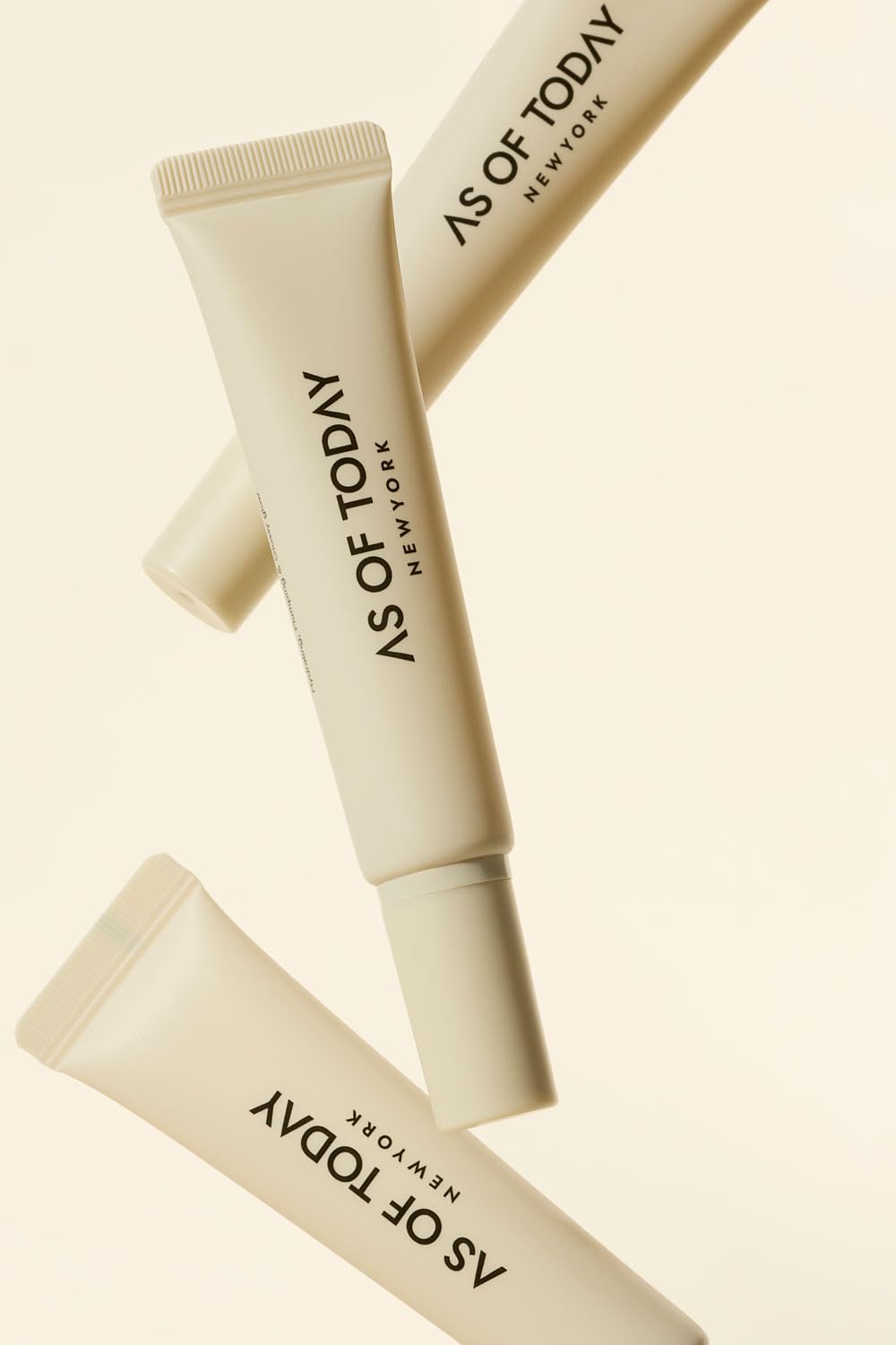 AS OF TODAY R Peptide Lip Balm | Salted Caramel Hydrating Lip Treatment | Hyaluronic Acid + Peptide Glossy Balm | Plumping Moisturizing for Dry Lips | Clean Beauty Formula | 0.35 oz Tube