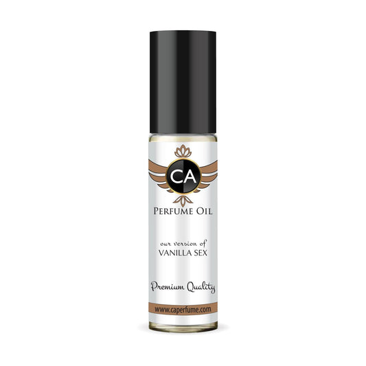 CA Perfume Impression of Vanilla Sex Unisex Fragrance Oil Amber Vanilla Scent Long Lasting Perfumes for Women & Men Travel Size TSA Ready Mini Parfum Body Oil Roll-on 0.33 Fl Oz 10ml