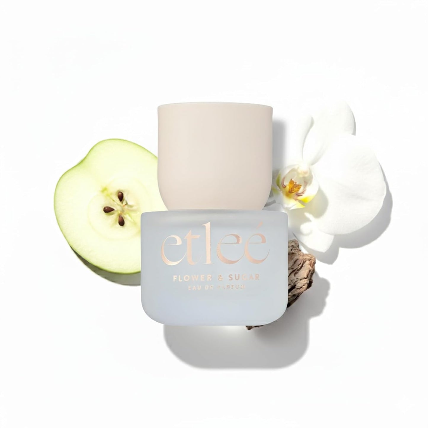 Flower & Sugar Eau de Parfum 1.01oz, Long Lasting Perfume Inspired by CH GG Blush+SDJ 68, Floral Woody Musk Notes With Amber, Balsam, Lemon, Jasmine & Apple, Luxury Fragrance for Women & Men