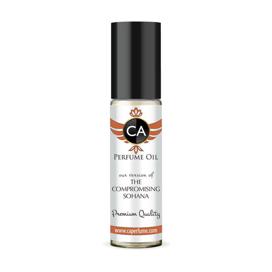 CA Perfume Impression of The Compromising Sohana for Men Fragrance Oil Amber Spicy Scent Long Lasting Cologne for Men Travel Size TSA Ready Mini Parfum Body Oil Roll-on 0.33 Fl Oz 10ml