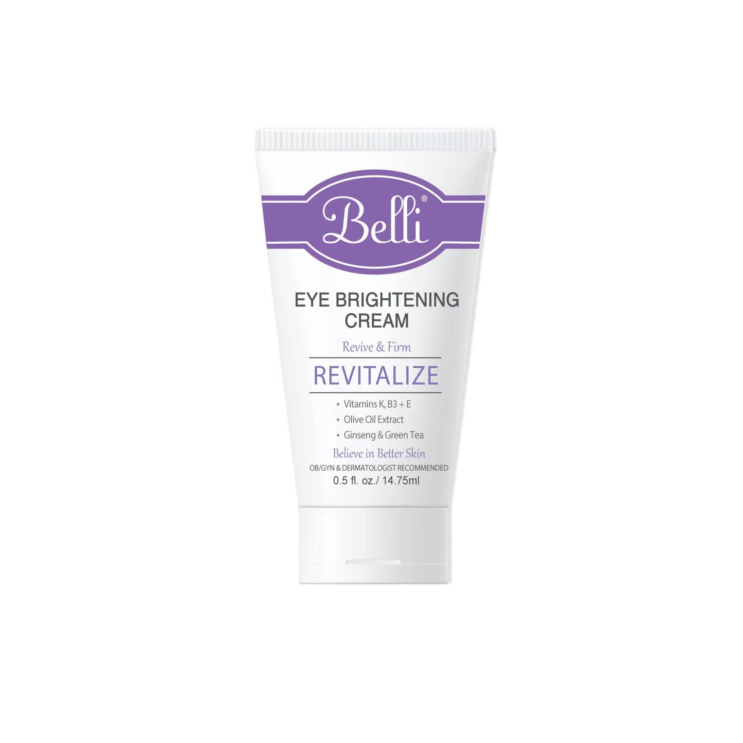 Belli eye cream for brightening wrinkles dark circles anti-aging skin renewing and puff, Enriched Vitamin | Skin Smoothing | For All Skin Types & Pregnancy-safe Safe